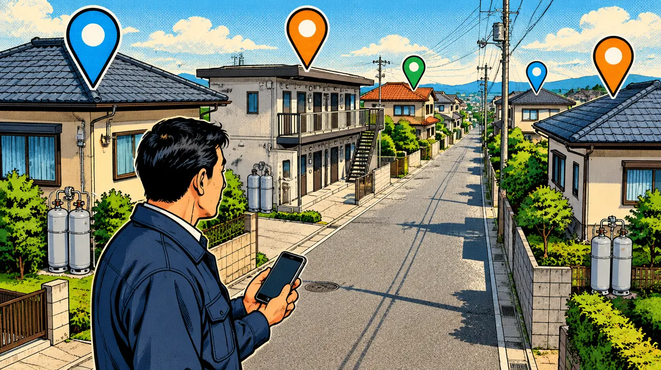 LPガス営業の顧客管理を地図で｜アプリの選び方
