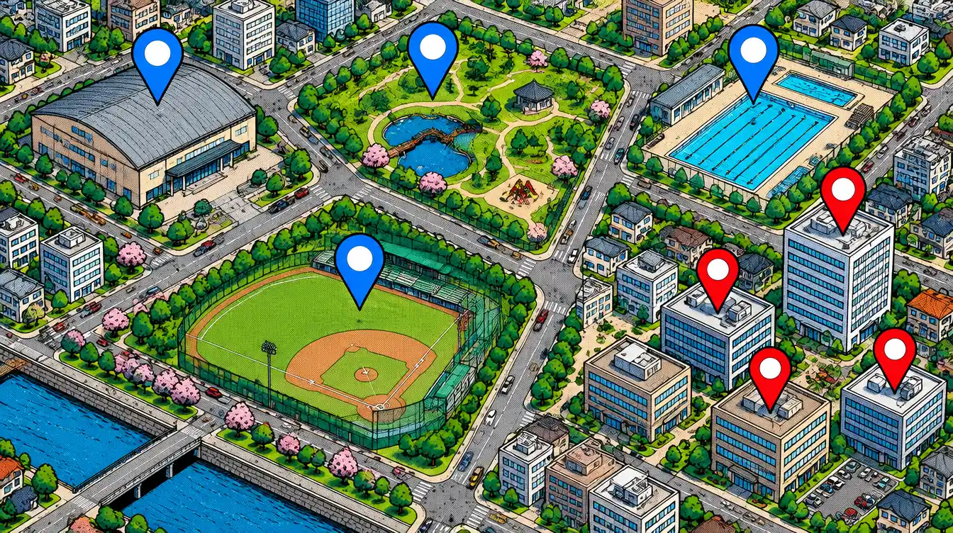 複数の施設・拠点を地図で管理する方法｜巡回の抜け漏れをなくす